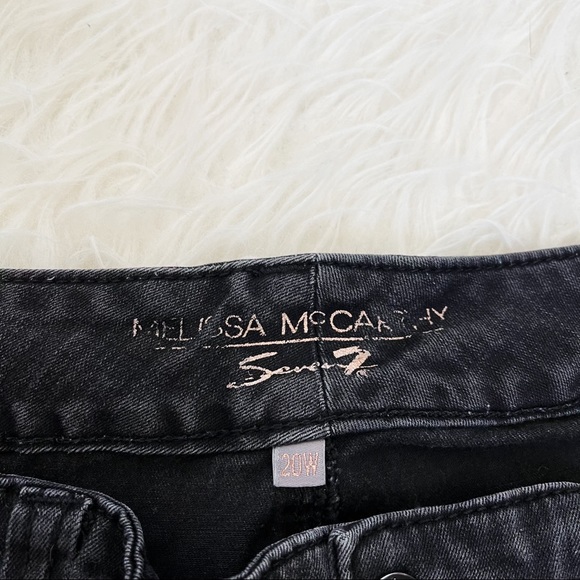 MELISSA MCCARTHY SEVEN7 Black High Waisted Studded Skinny Jeans Size 20W - Picture 5 of 12